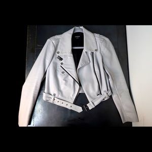Bebe faux leather moto jacket